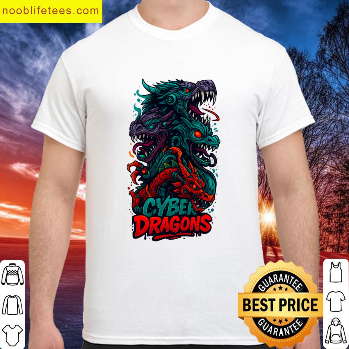 Cyberpunk Neon Wraith Tee premium shirt