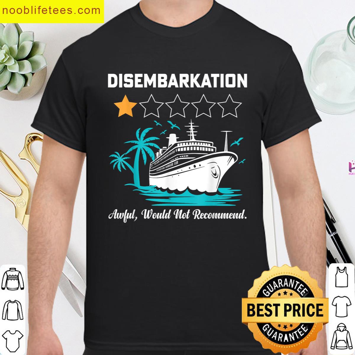 Disembarkation Cruise Humor Tee premium shirt