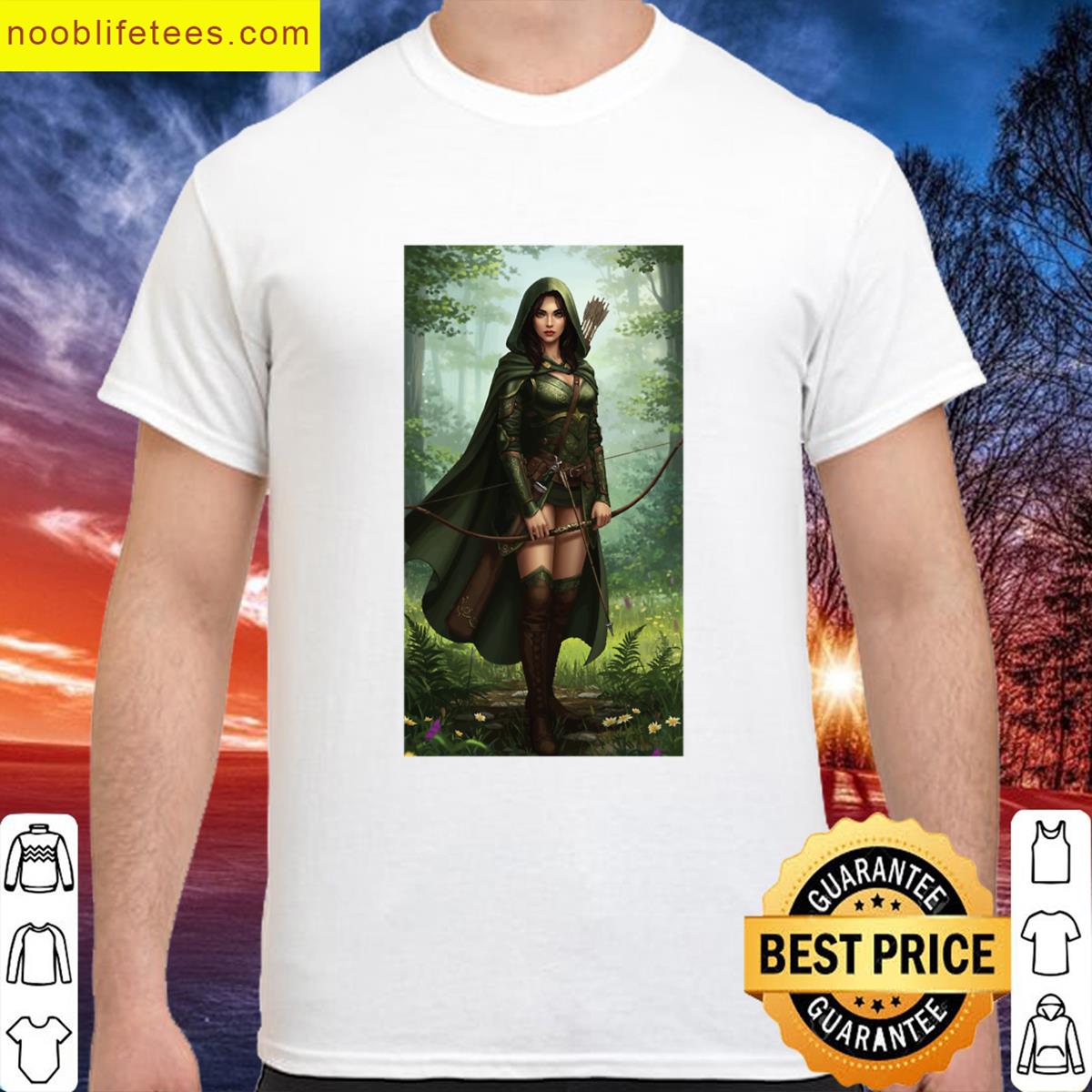 Forest Huntress Womens premium shirt