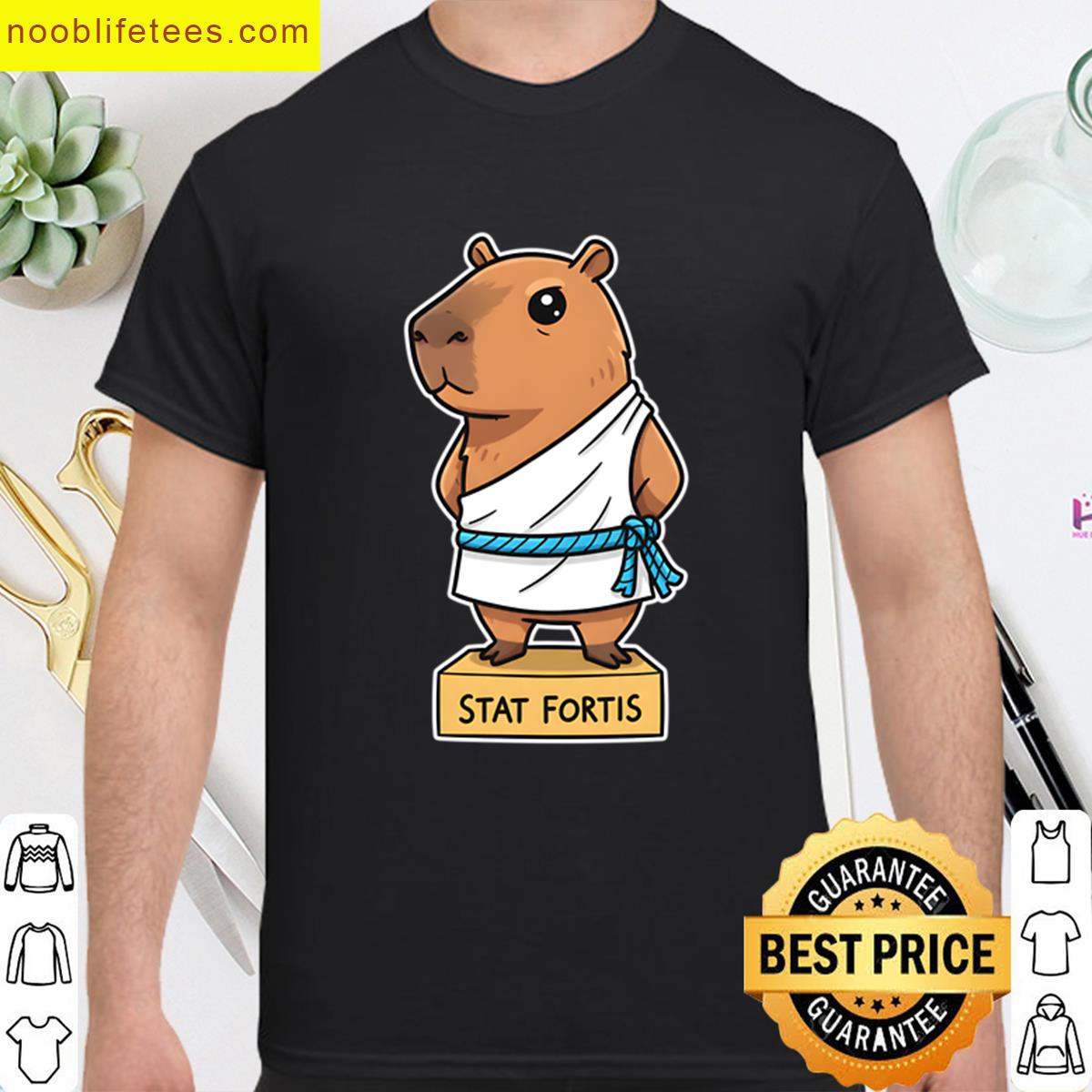 Funny Capybara Pedestal premium shirt