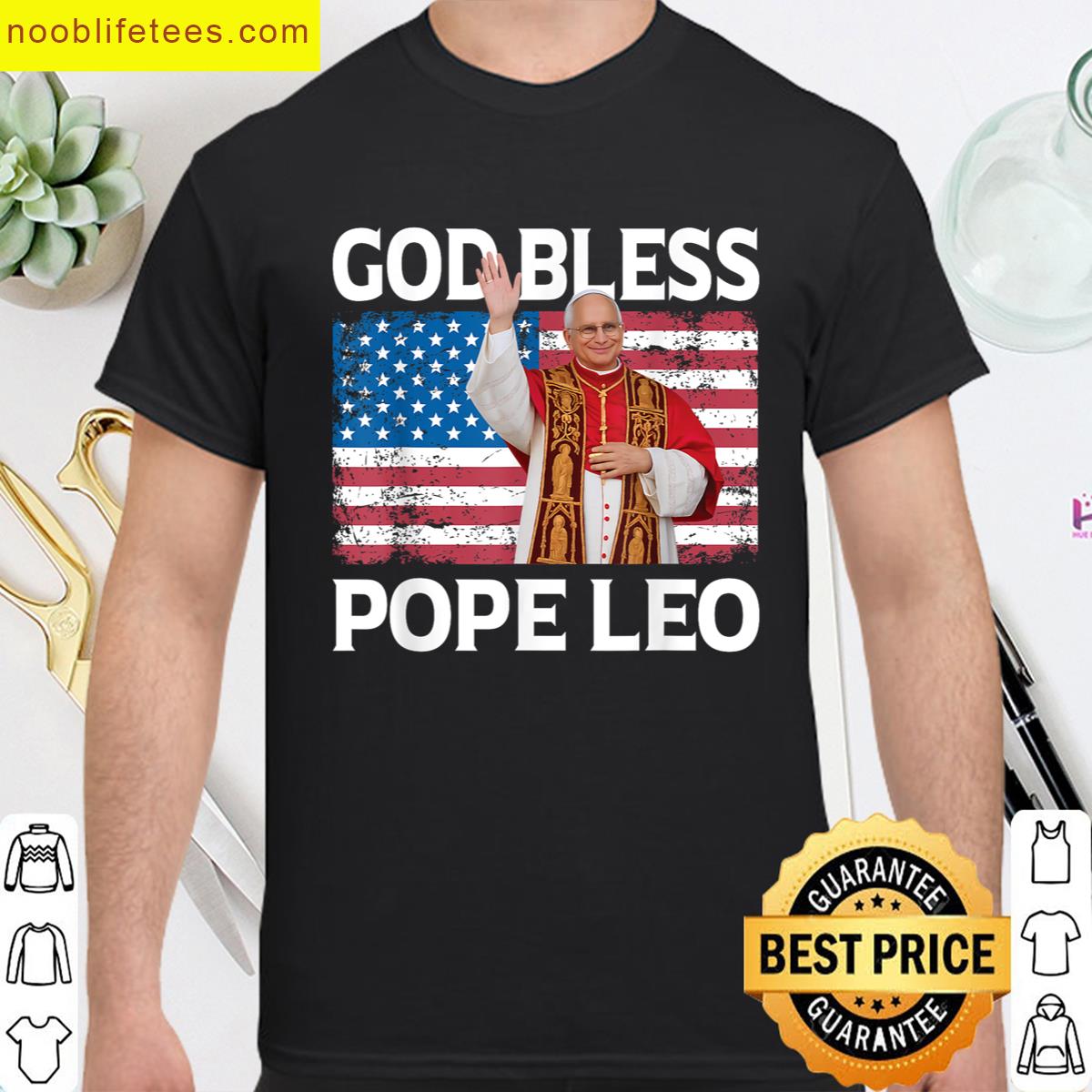 God Bless Pope Leo Xiv Tee premium shirt