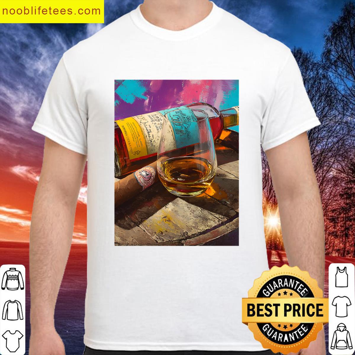 Golden Whiskey Celebration Tee premium shirt