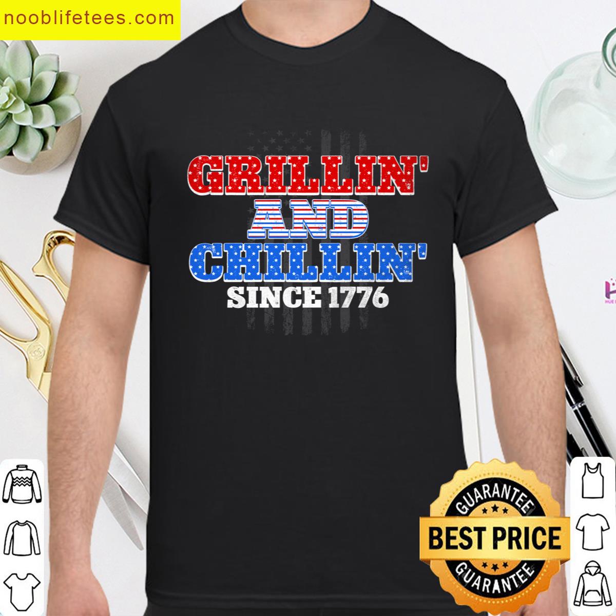 Grillin And Chillin Bbq Lover Apparel premium shirt