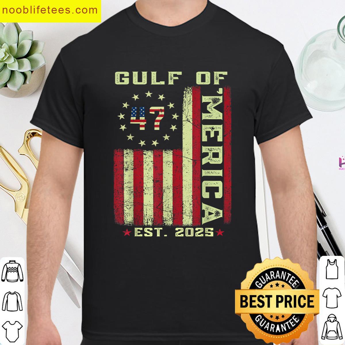 Gulf Of Merica Us Flag Tee premium shirt
