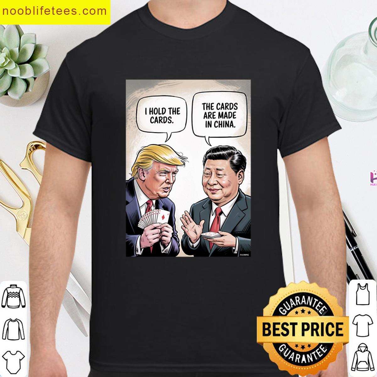 Hold The Cards Design premium shirt
