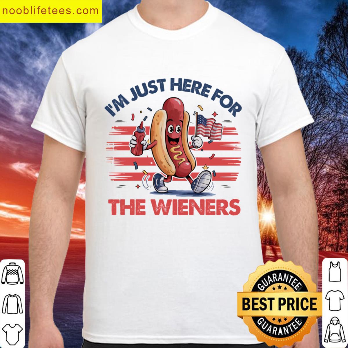 Im Just Here For The Wieners Tee premium shirt