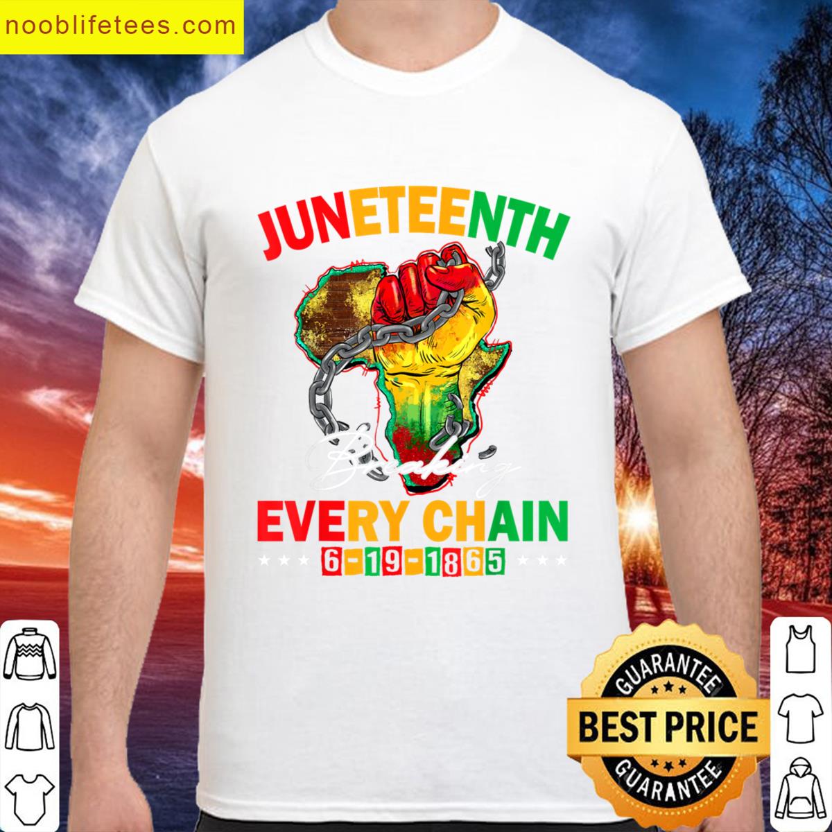 Juneteenth Breaking Chains 1865 premium shirt
