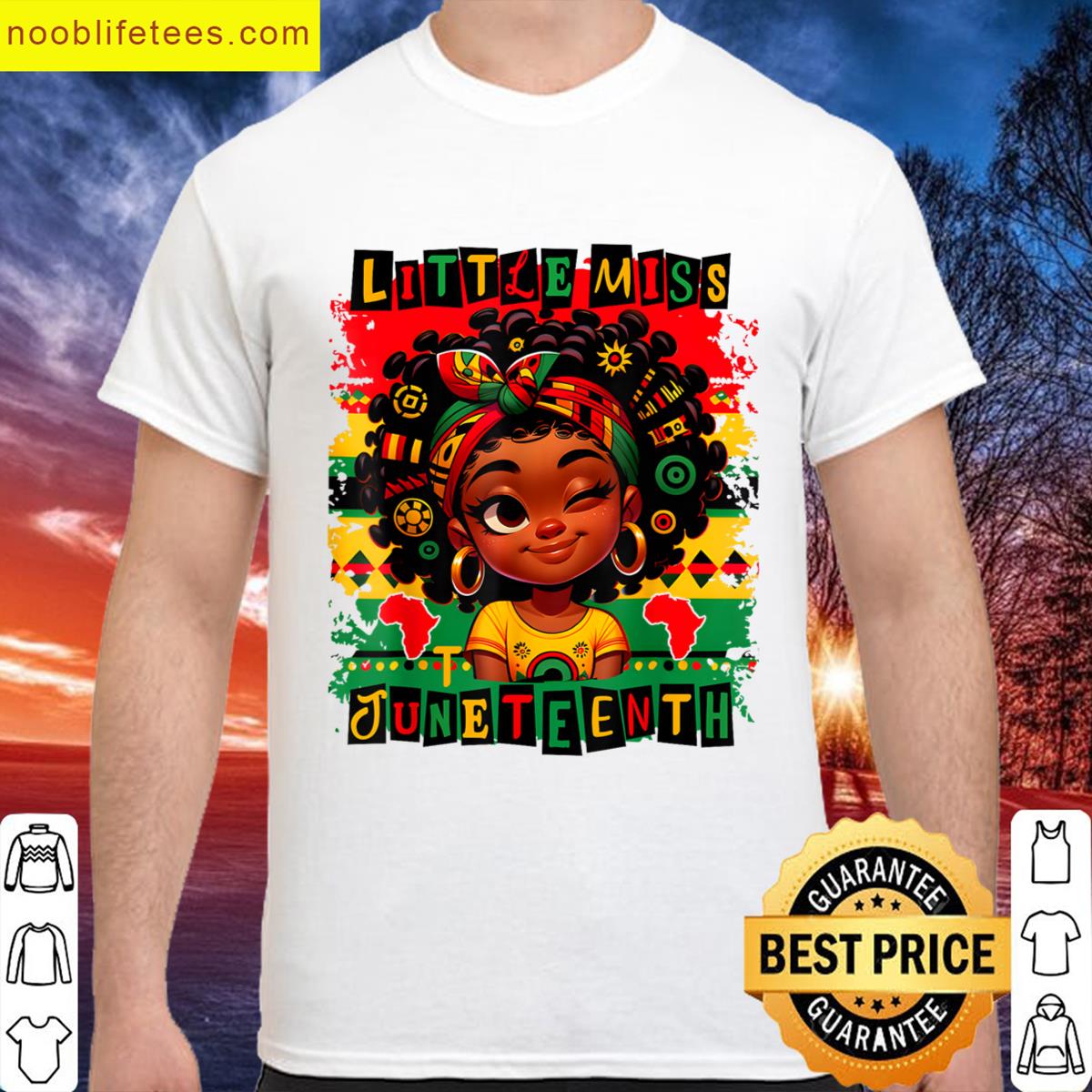 Little Miss Juneteenth Girl Toddler premium shirt