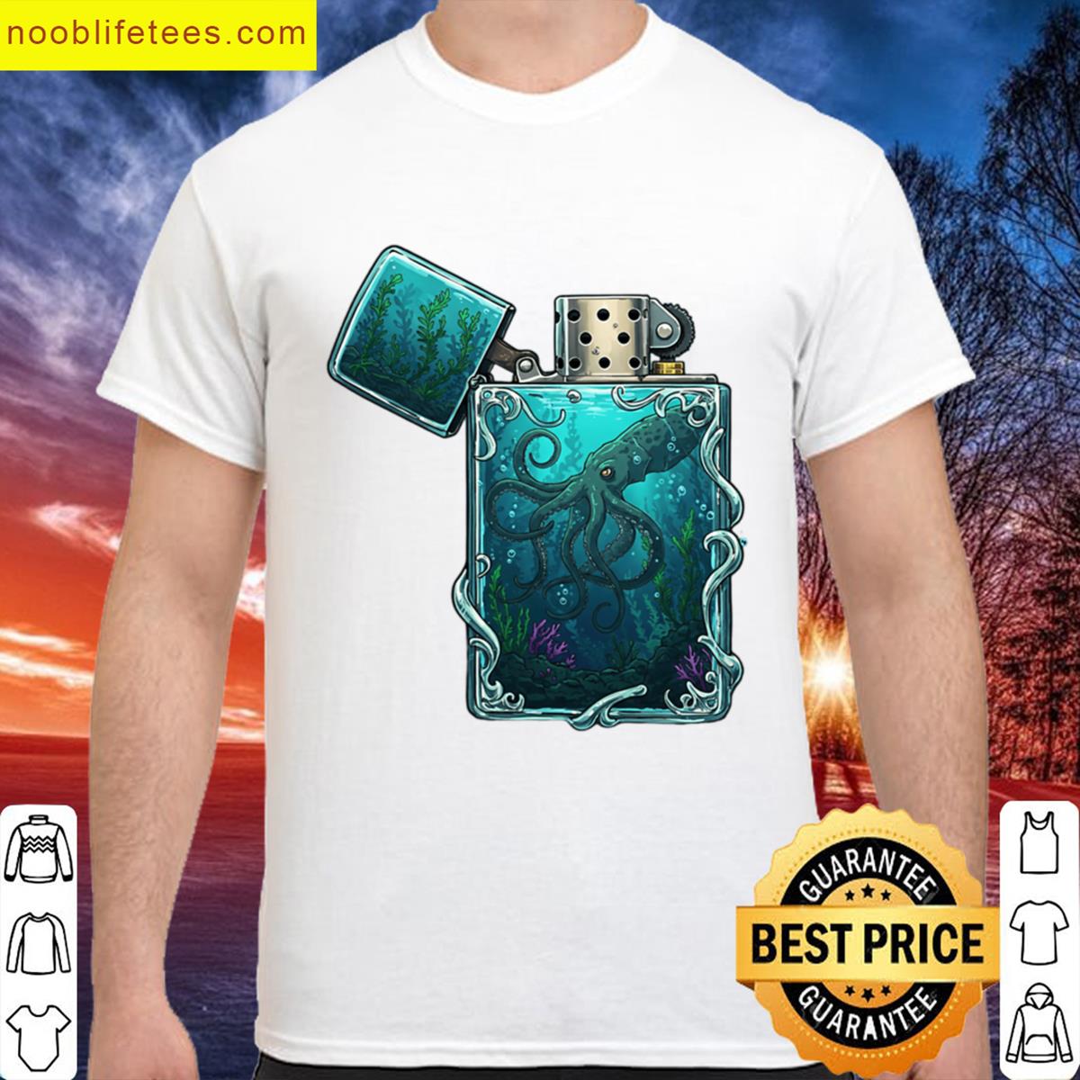 Midnight Tentacles Graphic Tee premium shirt