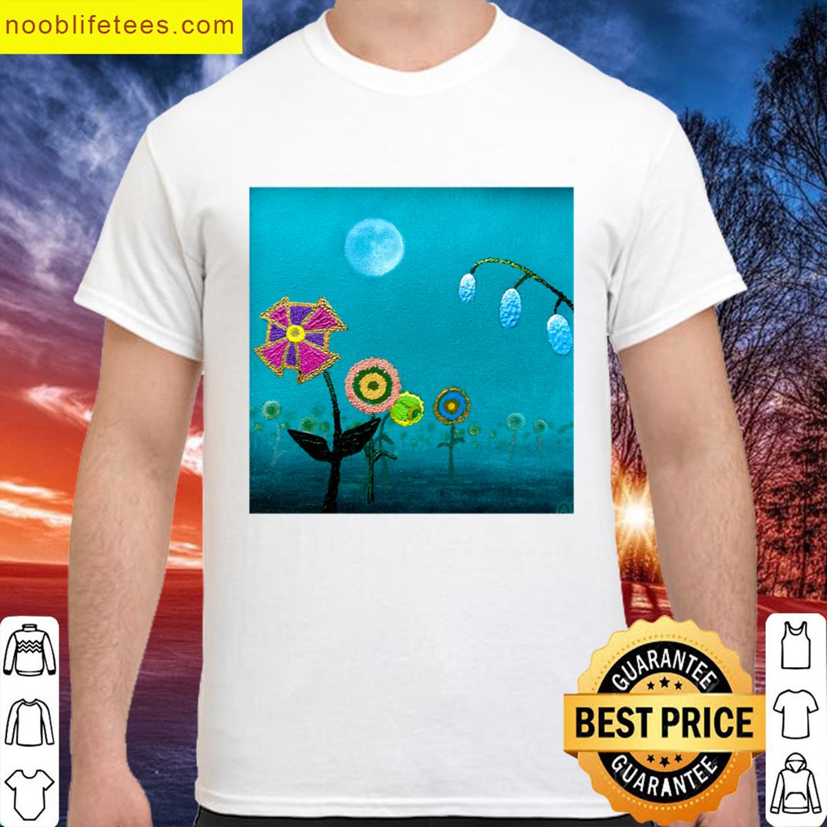 Moonlight Flower Tee premium shirt