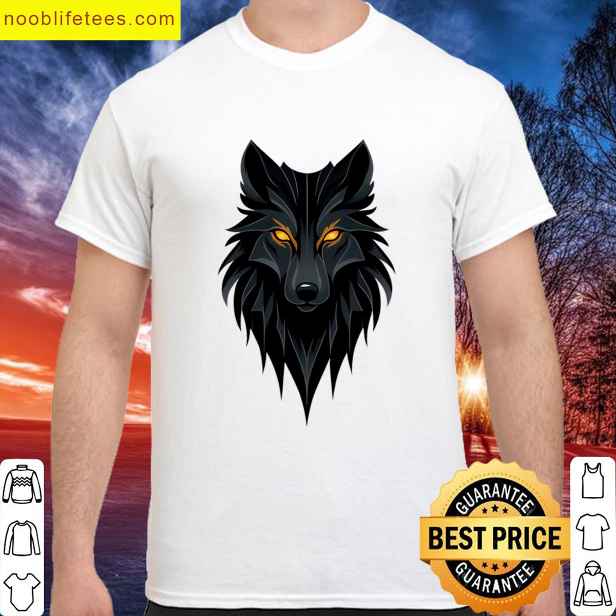 Mystery Wolf Graphic Tee premium shirt
