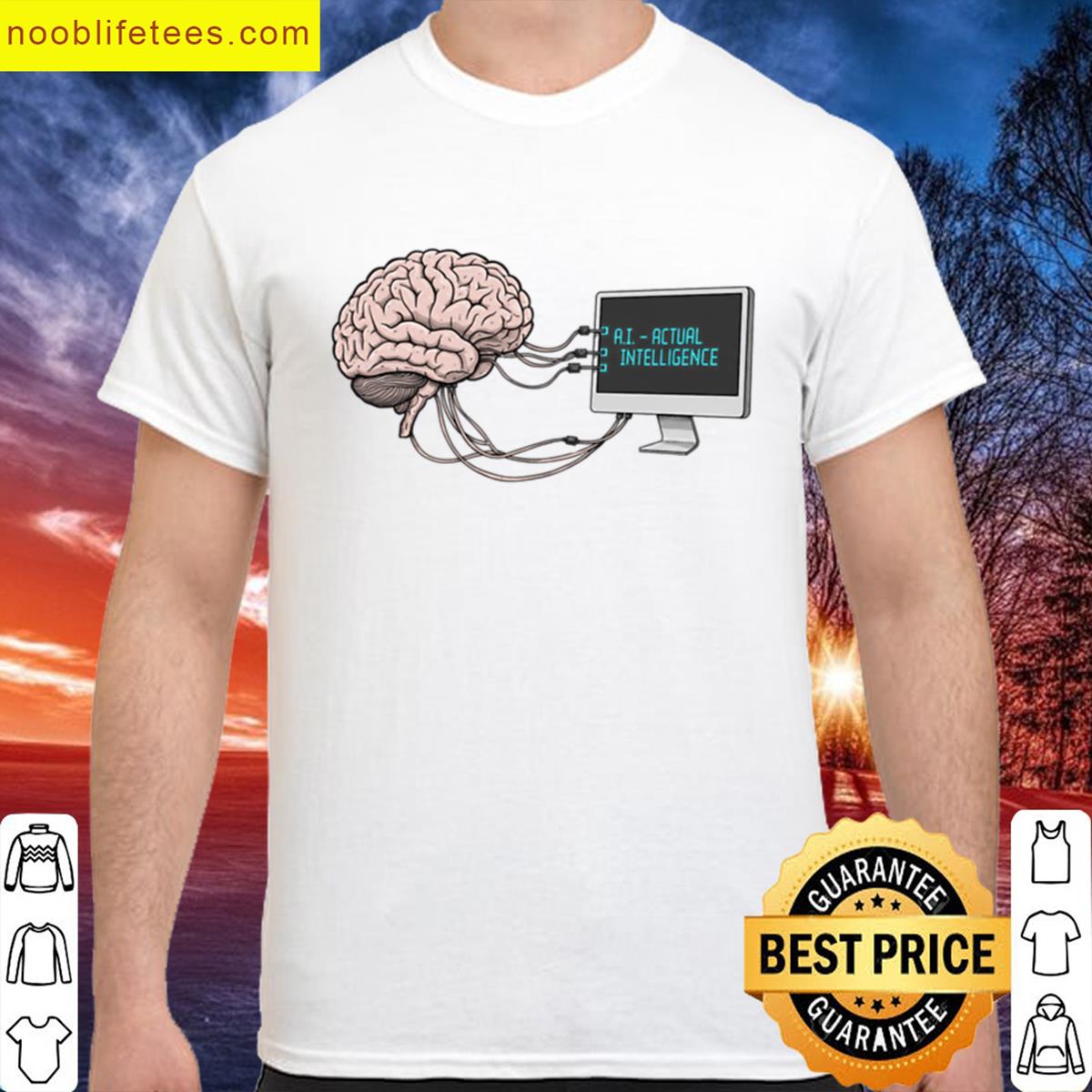 Oversized Ai Intelligence Graphic Tee premium shirt