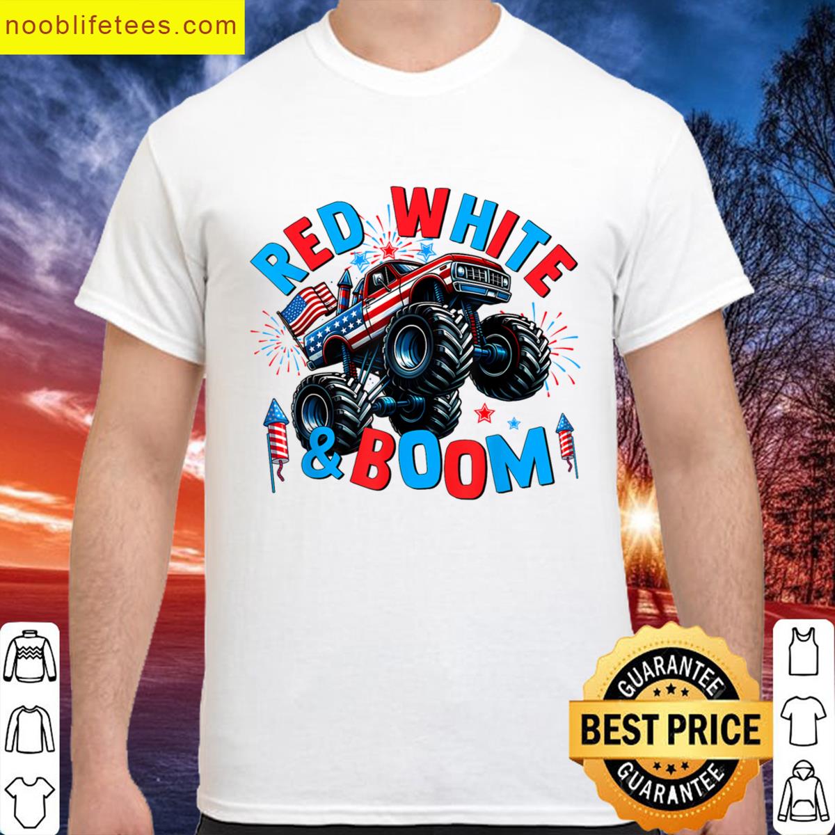 Patriotic America Monster Truck premium shirt
