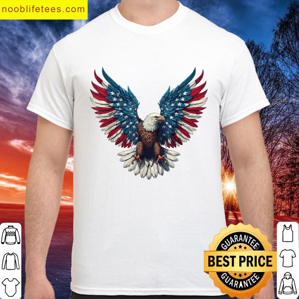 Patriotic Man Woman 4th Of July Tee premium shirt