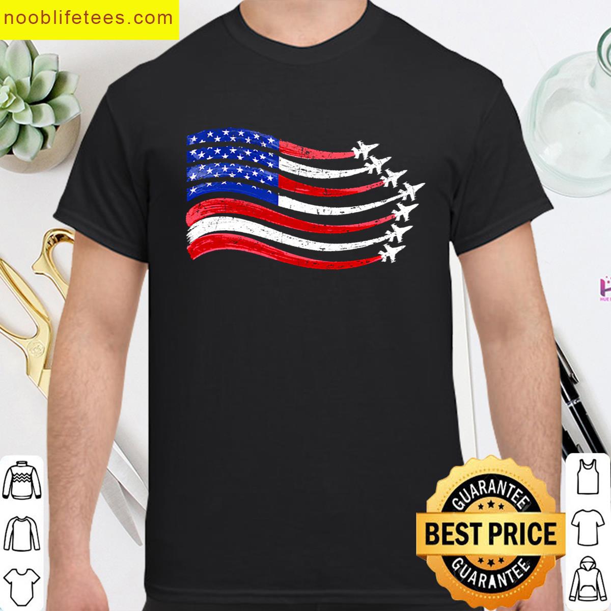 Patriotic Red White Blue premium shirt
