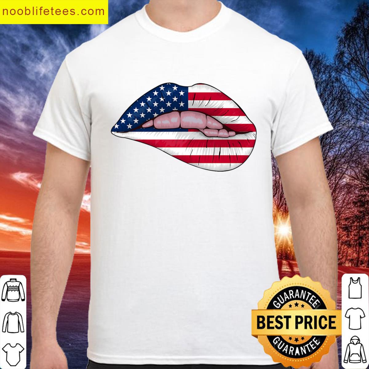 Patriotic Us America Flag July premium shirt