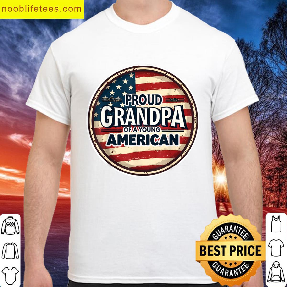 Proud Grandpa Funny Gift premium shirt