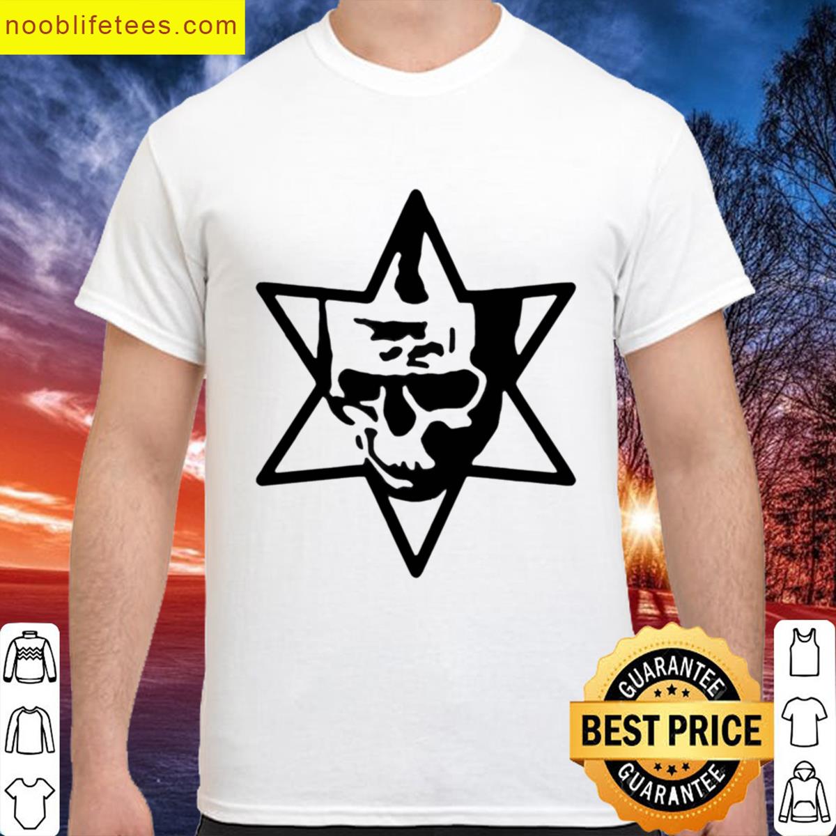 Skull In A Star Graphic premium shirt
