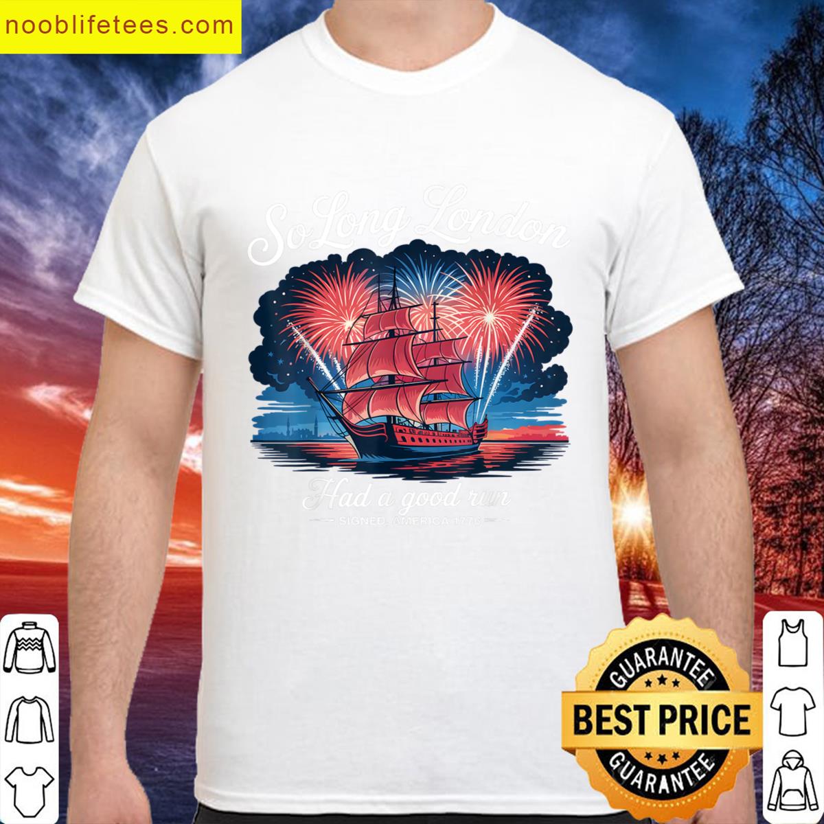 So Long London 4th Of July premium shirt