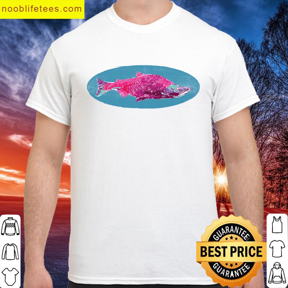 Sockeye Salmon Graphic Tee premium shirt
