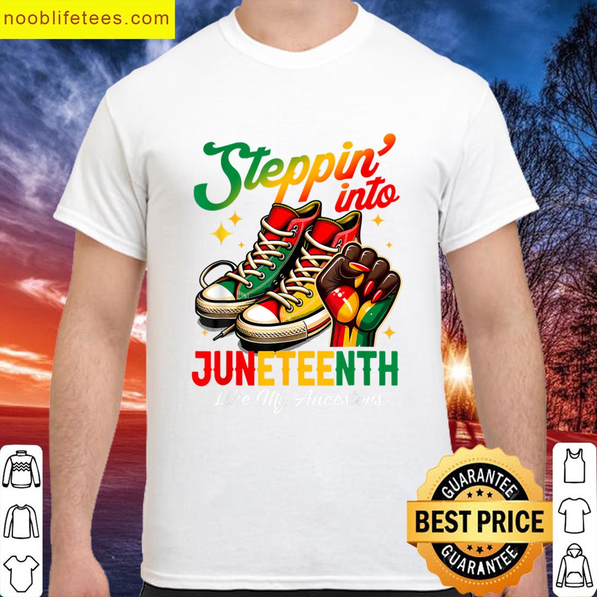 Stepping Into Juneteenth Black Girls premium shirt