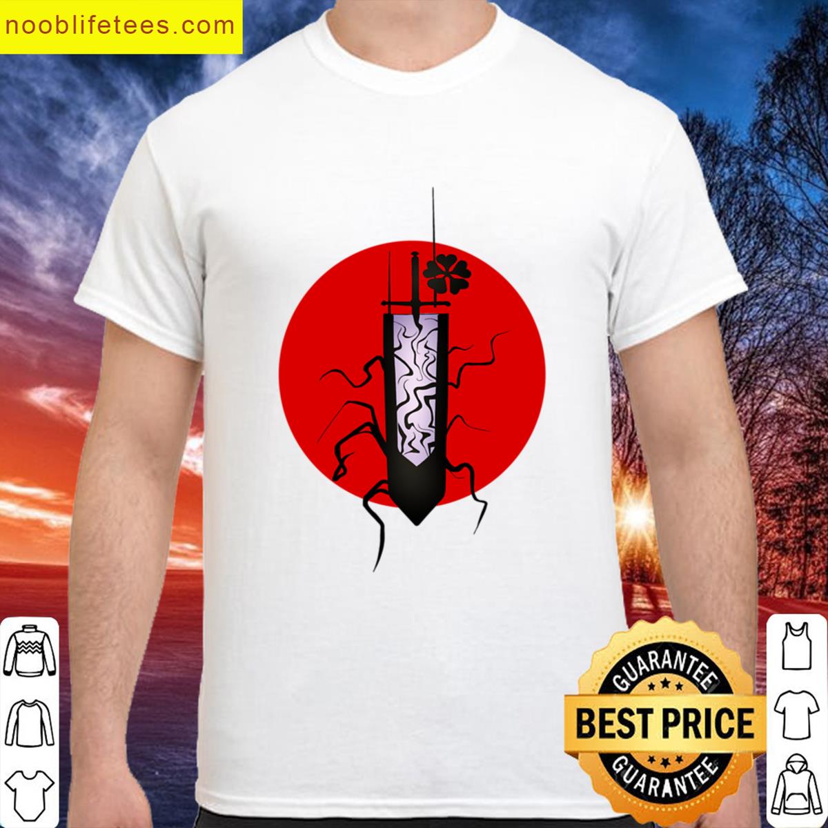 Sword Graphic Oversized Tee premium shirt