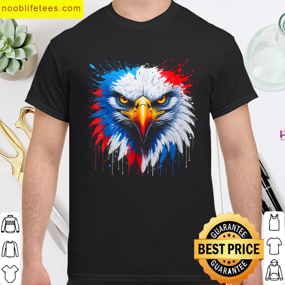 Usa Flag Eagle premium shirt