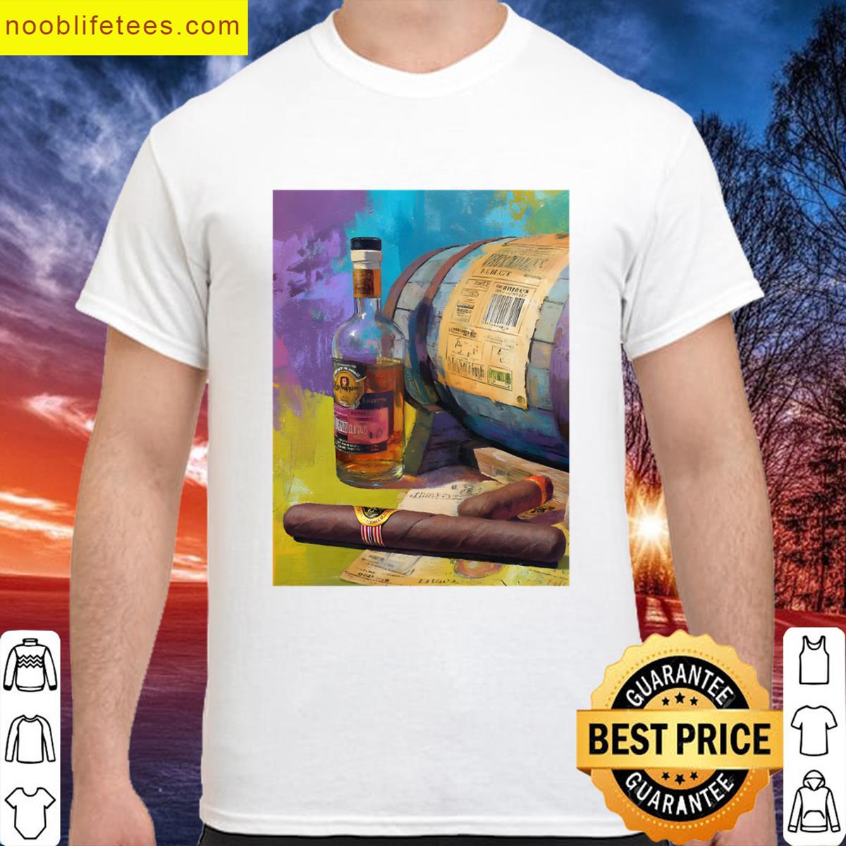 Whiskey Barrel Luxury Graphic Tee premium shirt