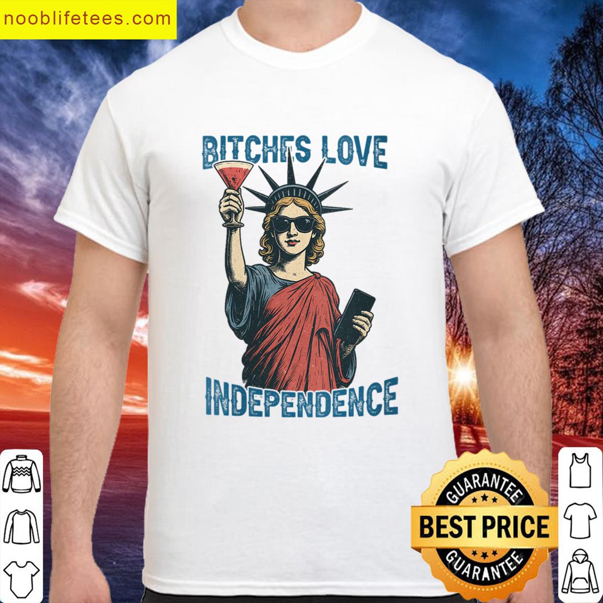 Womens Bitches Love July Tee premium shirt