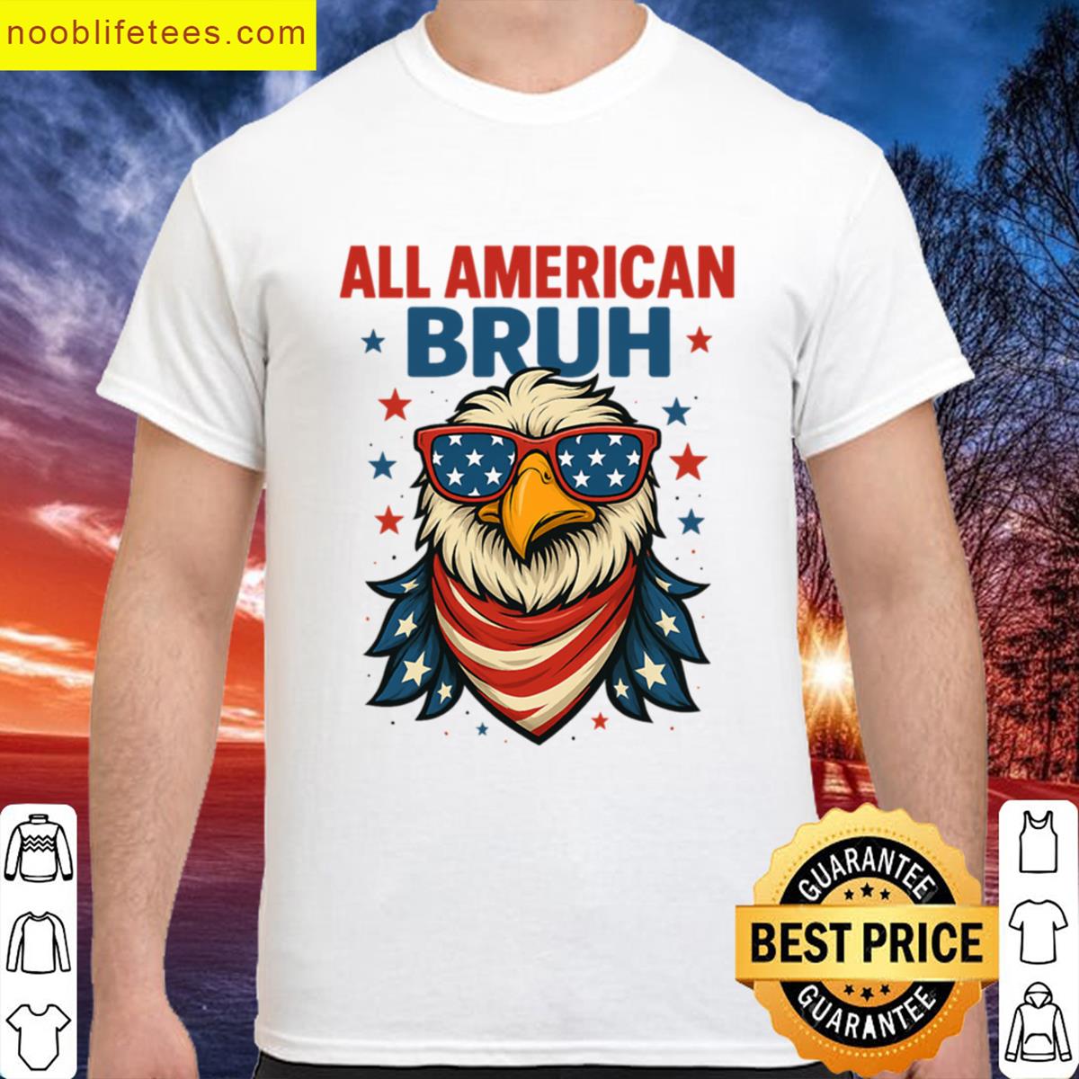All American Bruh Bald Eagle premium shirt