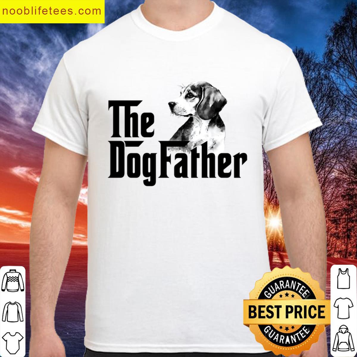 Beagle Dog Father Beagle Dad Beagle Dad Apparel Gift For Him Funny Beagle Oversized premium shirt
