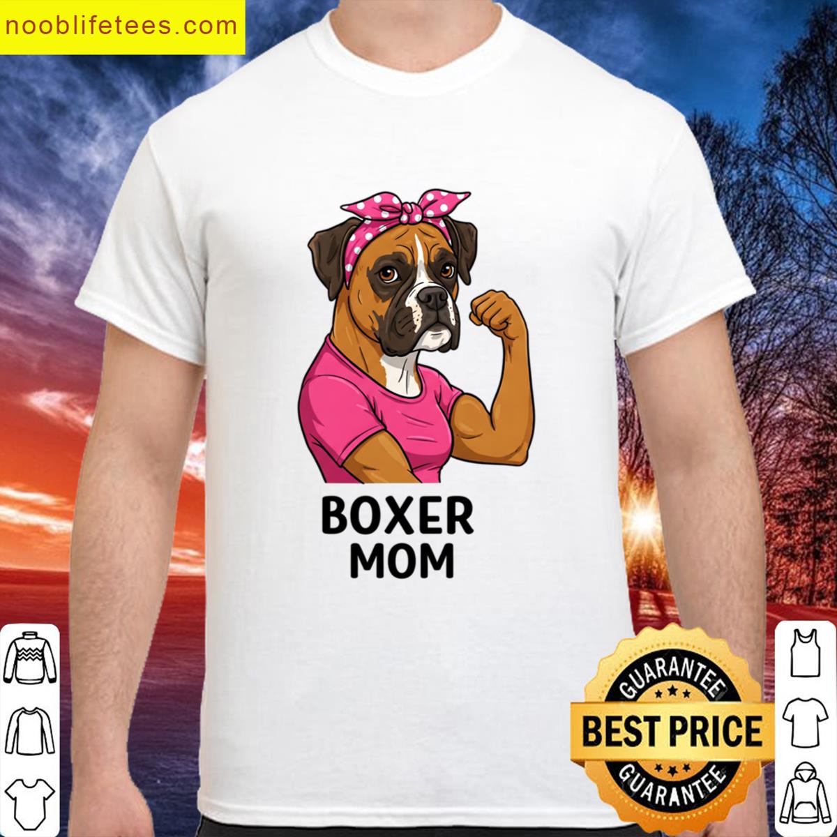 Boxer Mom Funny Dog Mom Gift Tee For Pet Lovers Boxer Dog Owners Oversized premium shirt