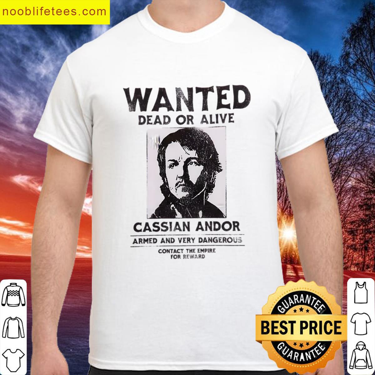 Cassian Andor Wanted Star Wars Rebellion Oversized premium shirt