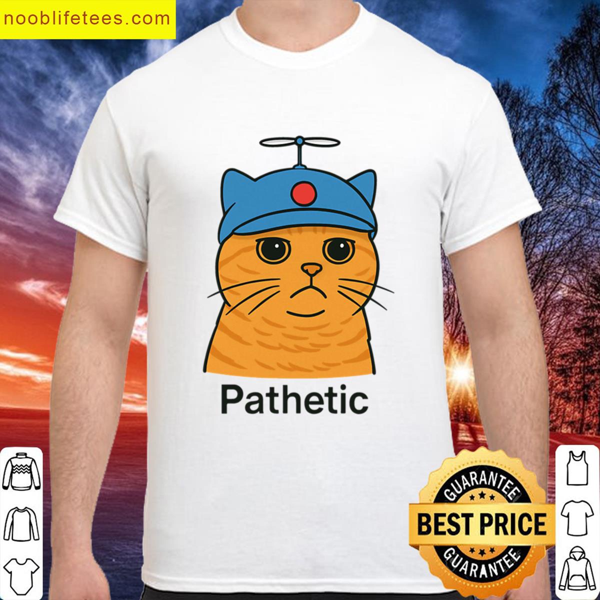 Cat In A Flying Hat Thinking Youre Pathetic Oversized premium shirt