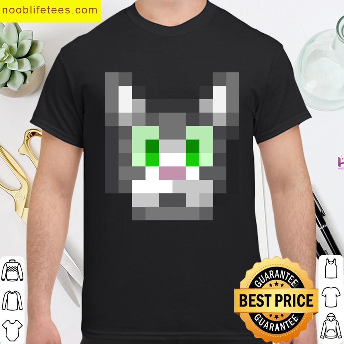 Cat Pixel Art premium shirt