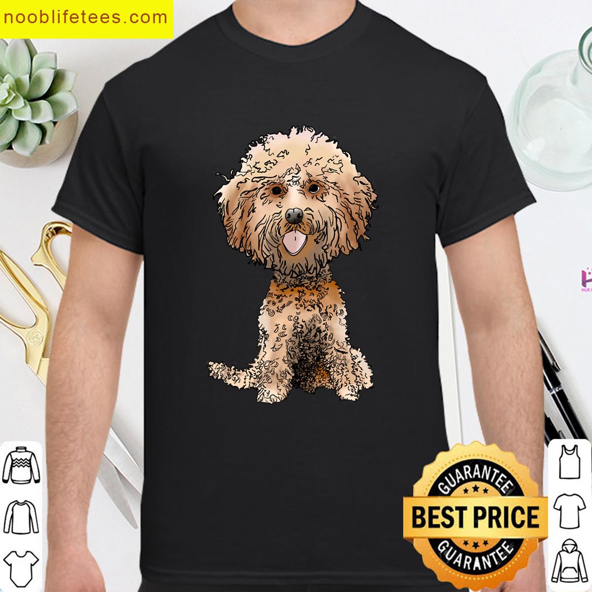 Cute Poodle Big Head Puppy premium shirt