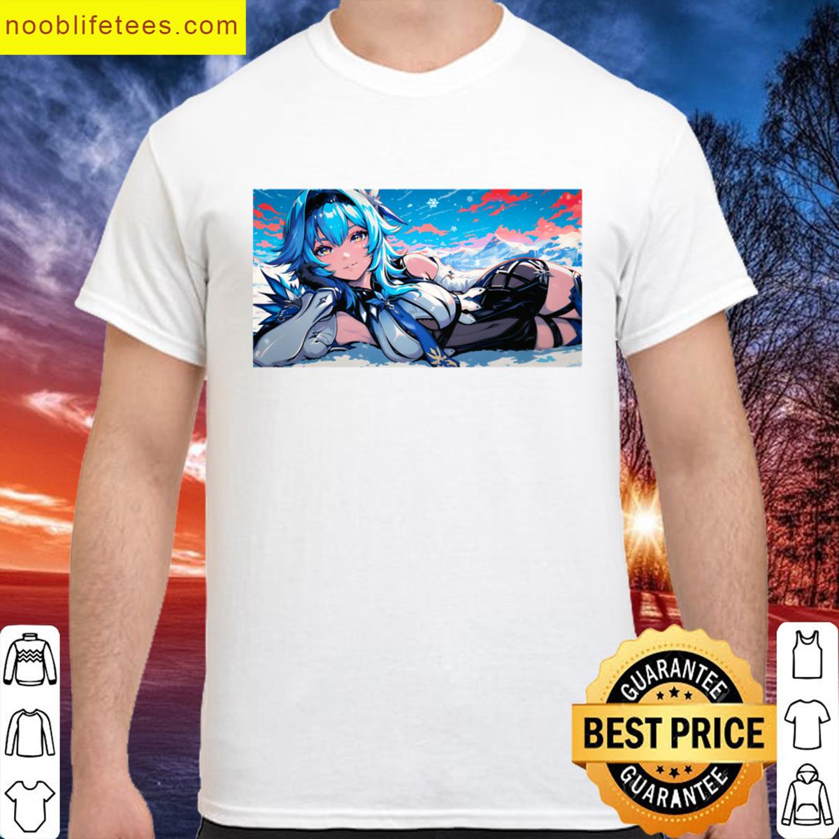 Eula Genshin Impact Spindrift Knight Cryo Deskmat premium shirt