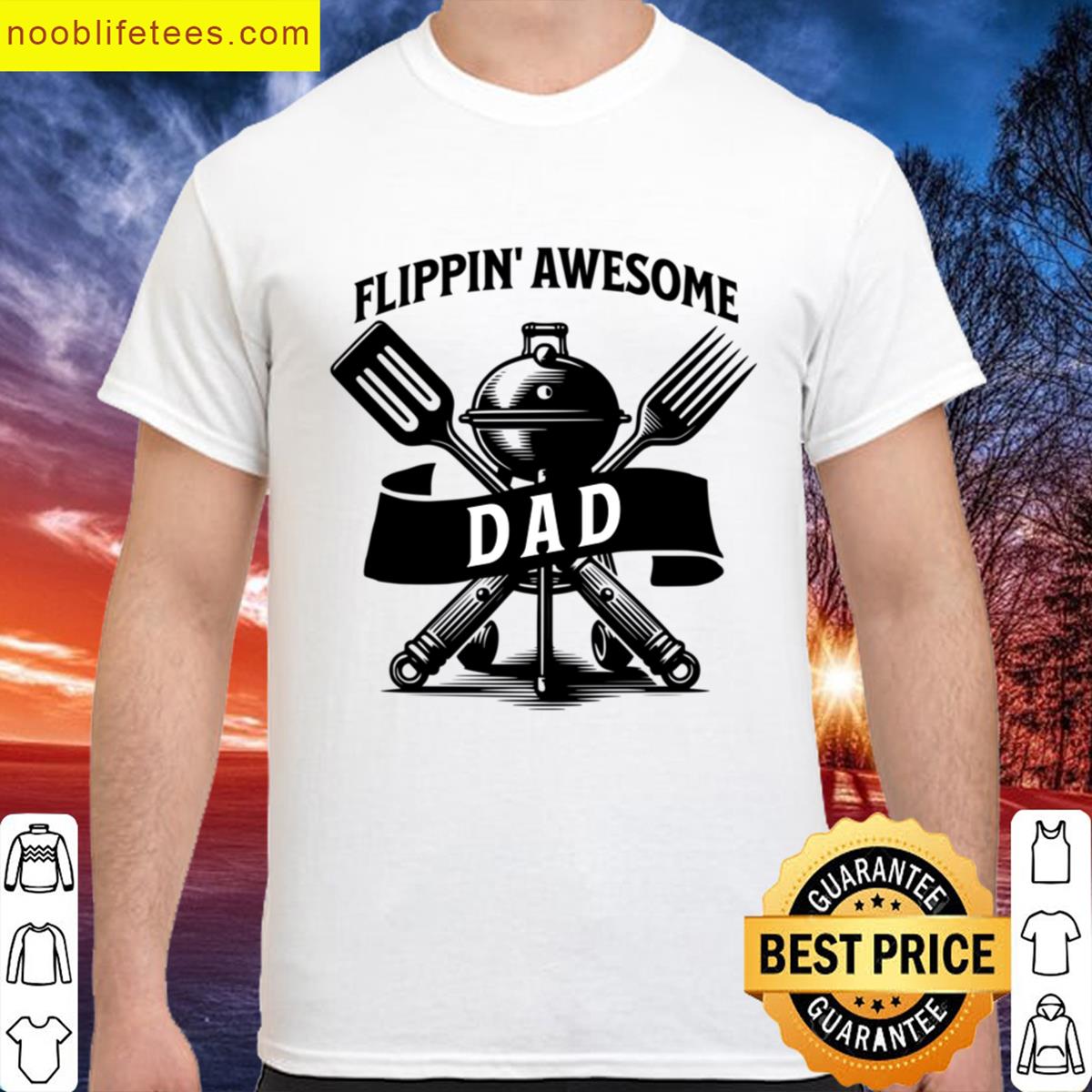 Fathers Day Flippin Awesome Dad Oversized premium shirt