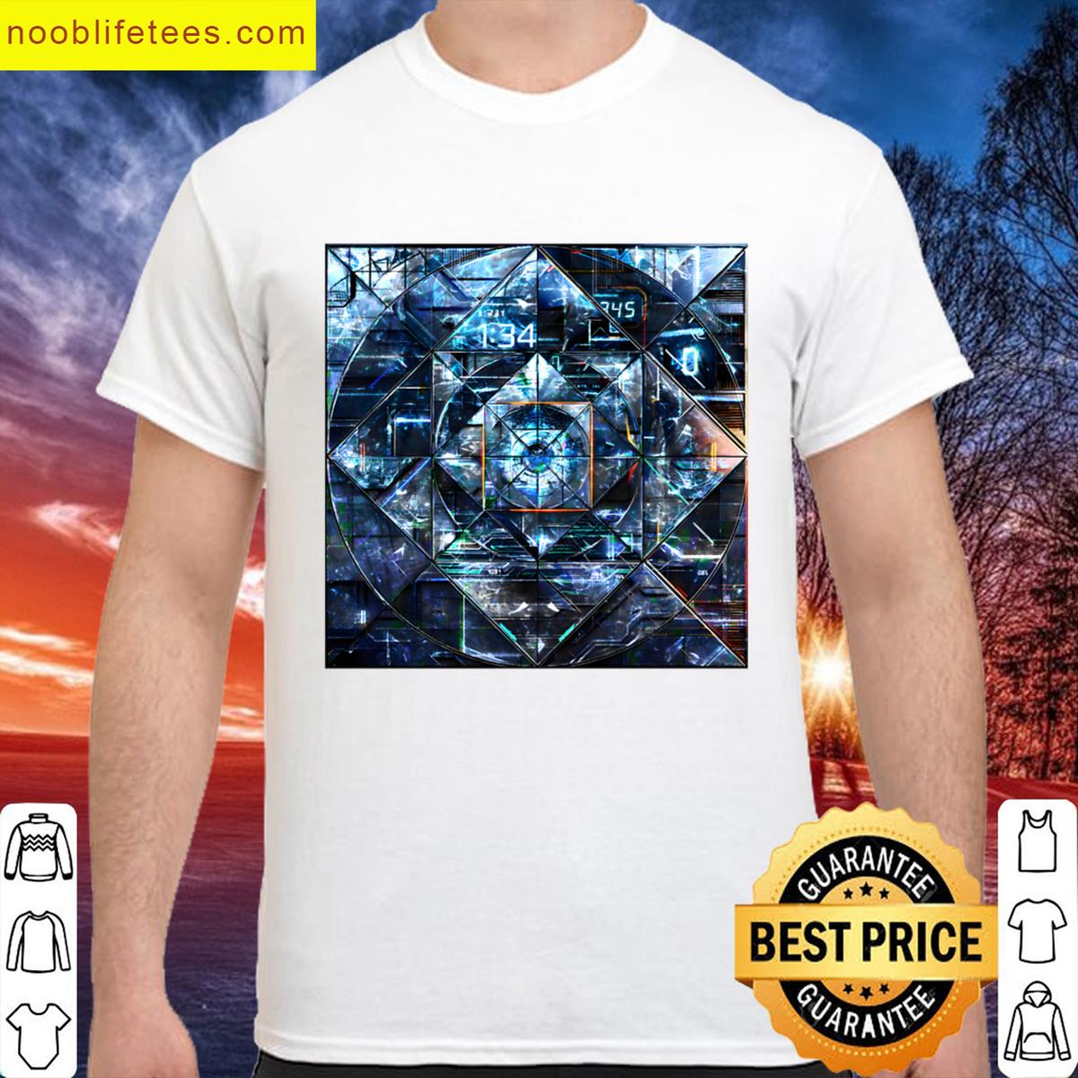 Fractured Time Oversized premium shirt