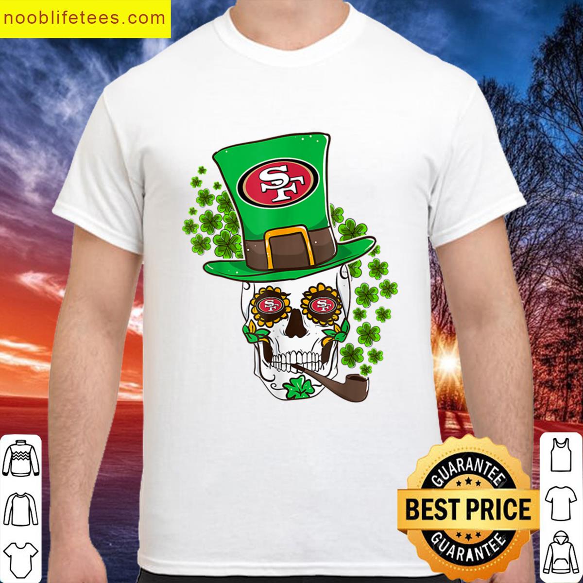 Funny St Patricks Day Irish Skull San Francisco 49er premium shirt