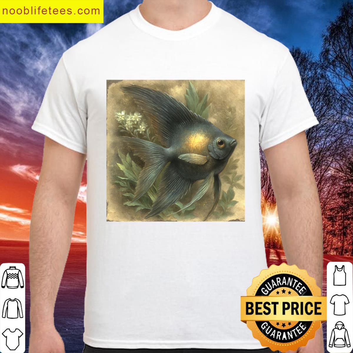 Gilded Fin An Aquatic Jewel Oversized premium shirt