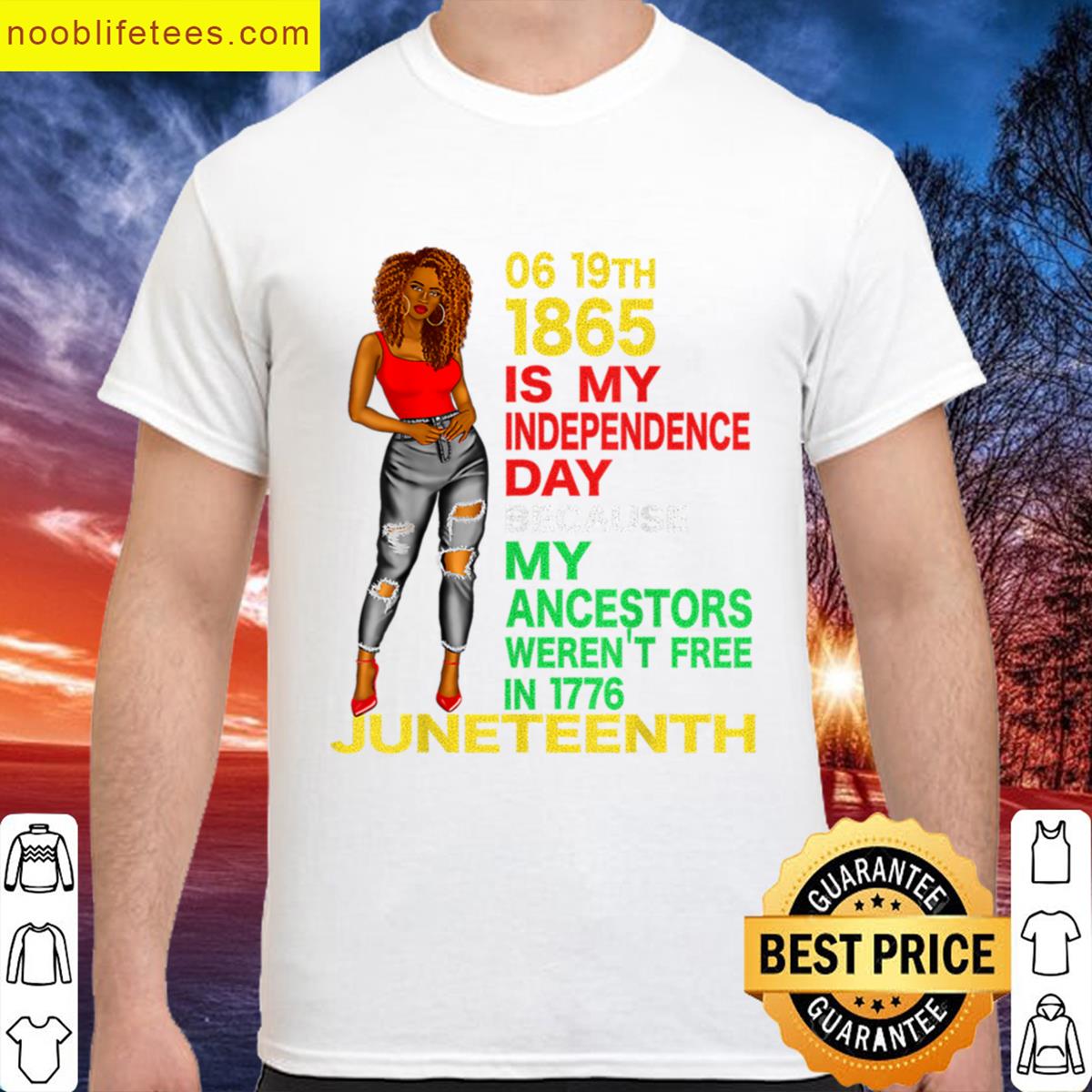 Happy Juneteenth Is My Independence Day Free For Black Women premium shirt