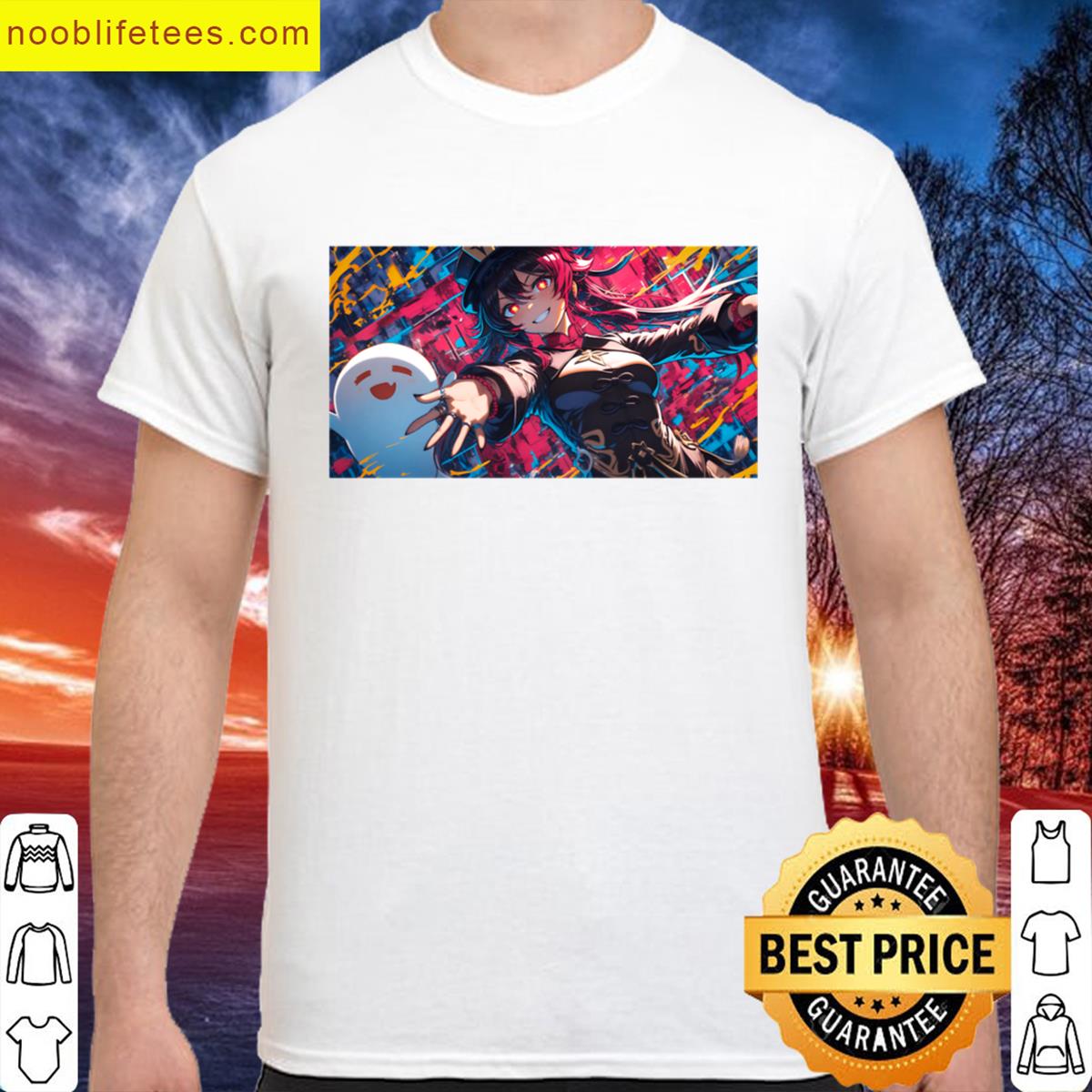 Hu Tao Genshin Impact Pyro Spirit Whisperer Deskmat premium shirt