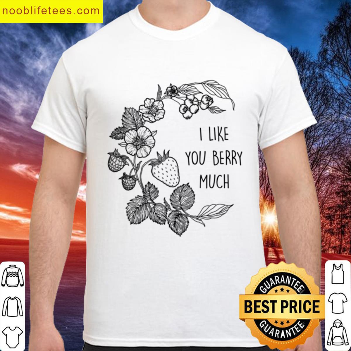 I Like You Berry Much Oversized premium shirt
