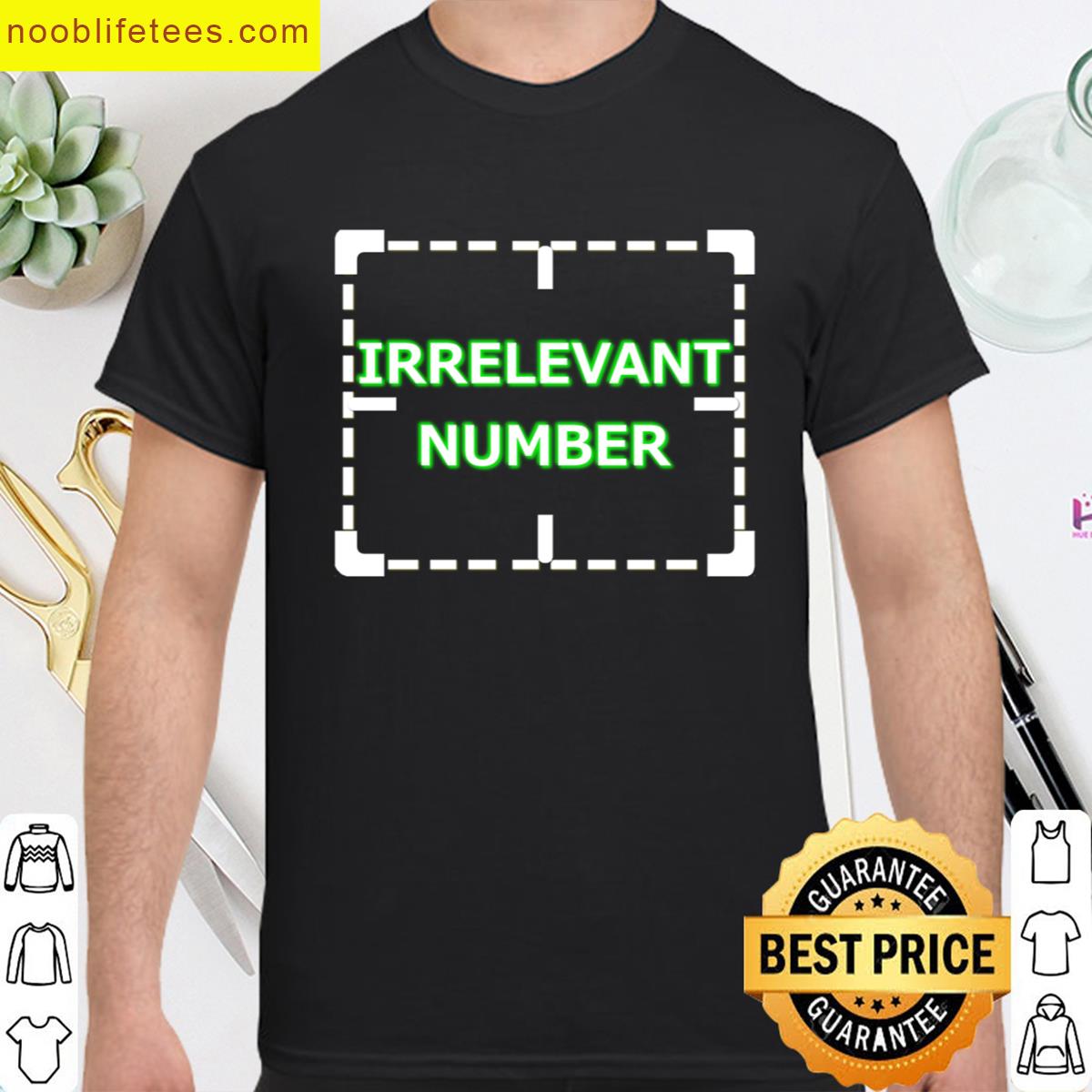 Irrelevant Number Oversized premium shirt