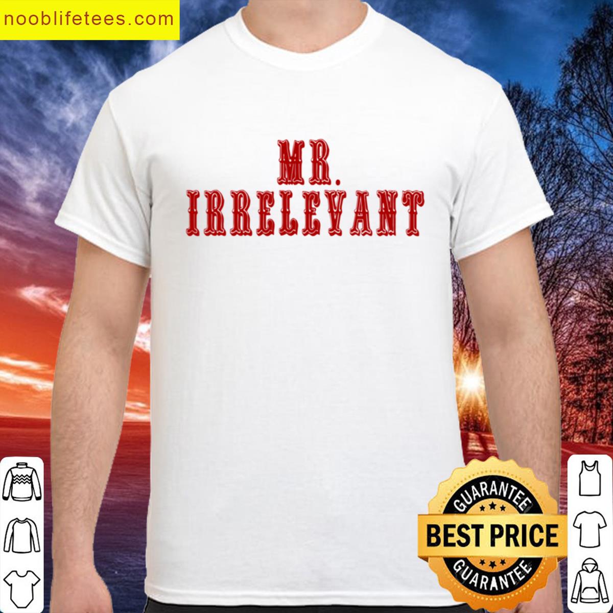 Irrelevant Red Oversized premium shirt