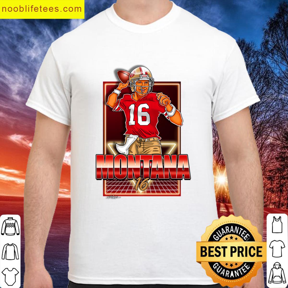 Joe Montana Nfl San Fransico 49ers Oversized premium shirt