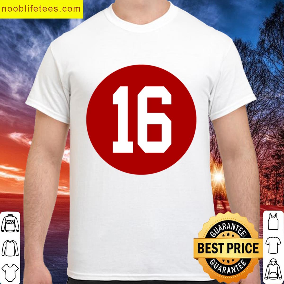 Joe Montana Number 16 Jersey San Francisco 49ers Inspired premium shirt