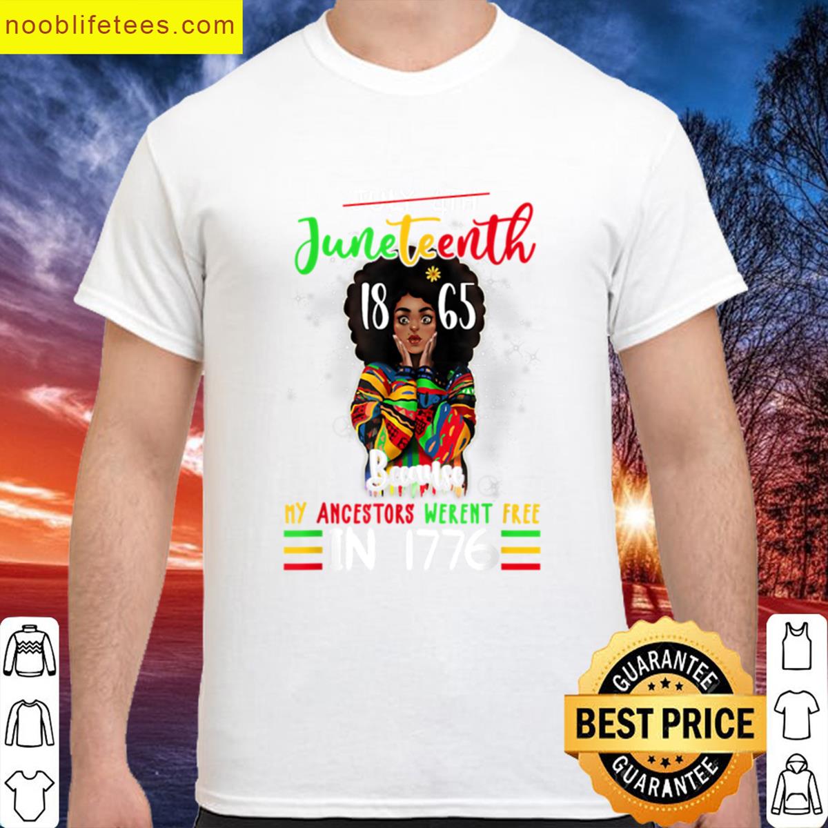 Junenth Black Women Because My Ancestor Werent Free Blm premium shirt