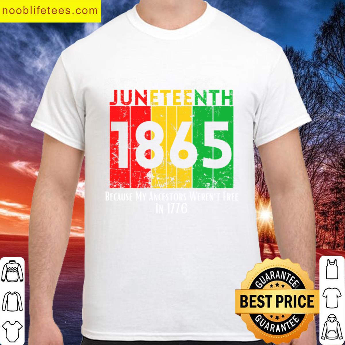 Juneteenth 1865 Black Proud African American Flag Freedom premium shirt